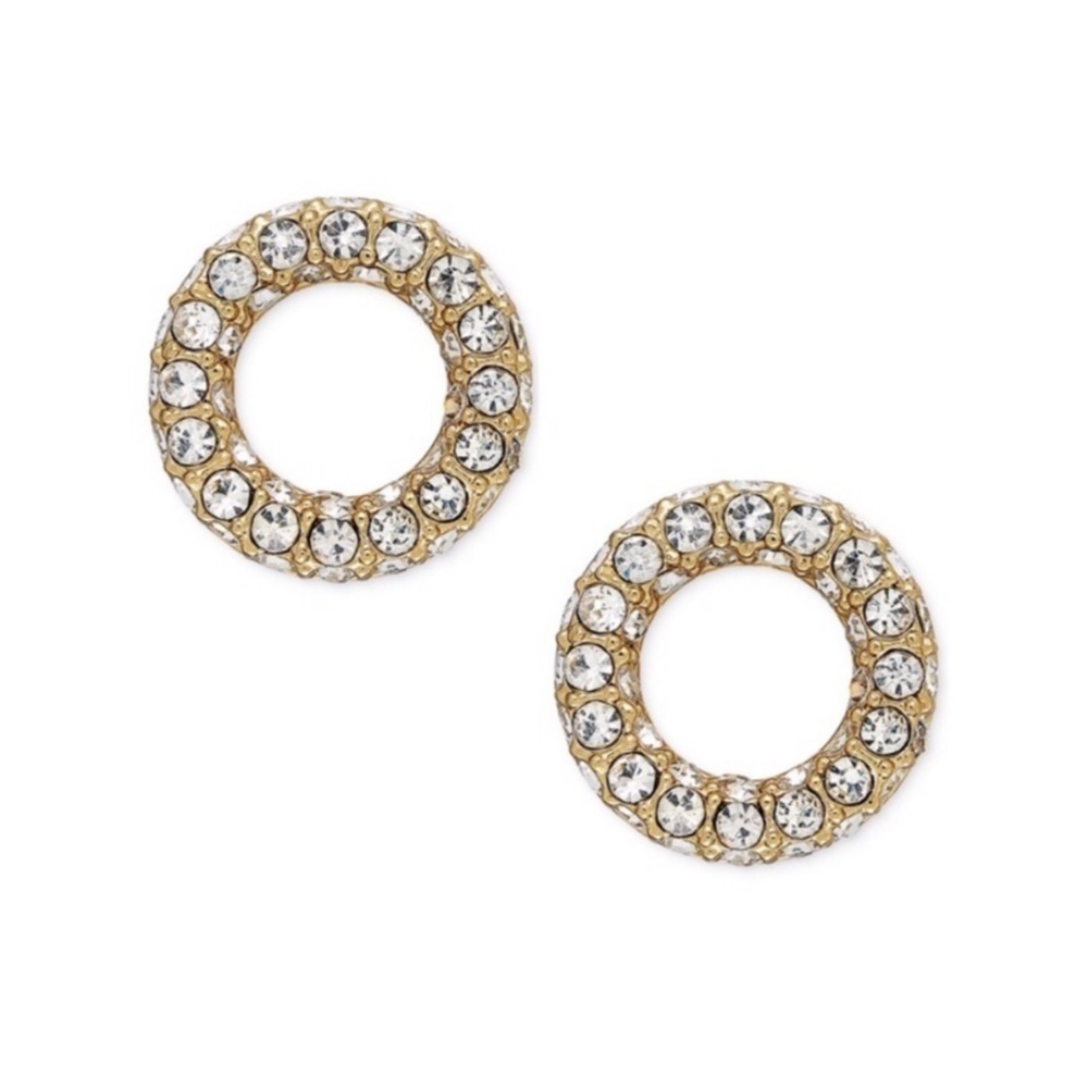 KATE SPADE • Open Circle Crystal Earrings